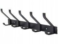 Verk 27250 Nástěnný věšák na oděvy 5 háčků černý - Coat Hanger