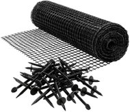 RealG RC-K-1607 Síť proti krtkům 200 m, 30 g/m2, černá, oka 16 × 16 mm + 50 kotev - Support Net