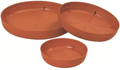 Prosperplast TERRA PCE9, terakota, průměr 370 mm, 3 pack - Plant Saucer - Main image
