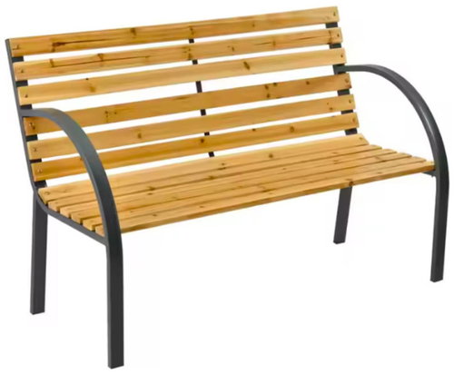 LEAN 26569 Garden bench with backrest 125 × 53 × 73 cm - Garden Bench - Main image
