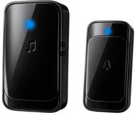 Verk 27797 Wireless doorbell, 38 melodies, 1× receiver, 1× driver, 300 m, black - Doorbell