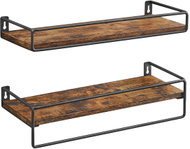 VASAGLE Wall mounted bookshelf, set of 2 - Shelf