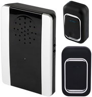 Verk 27795 Wireless doorbell, 38 melodies, 1× receiver, 2× driver, 300 m, black - Doorbell