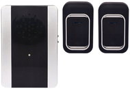 Verk 27796 Wireless doorbell, 38 melodies, 1× receiver, 2× driver, 150 m, black - Doorbell
