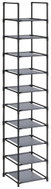 SONGMICS Shoe rack 10 shelves, textile shelves, 3 × 33 × 173 cm, grey - Shoe Rack