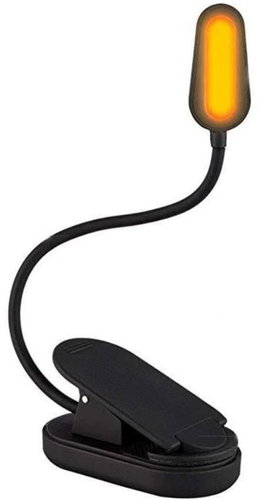 Block BLUE LIGHT LED reading lamp with clip without blue light, Amber, dimmable - Clip On Light - Main image