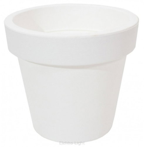 J. A. D. TOOLS Flowerpot LOFLY 135 + saucer 105, 5 pack white - Flower Pot - Main image