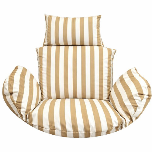 Blomster Cocoon cushion for hanging swing, yellow stripes - Cushion - Main image