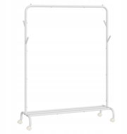 Songmics Homme Pojízdný stojan na oblečení bílý - Clothes Hanger