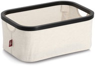 ZELLER Úložný koš krémový polyester, bambus 38 × 26 × 16 cm - Storage Basket