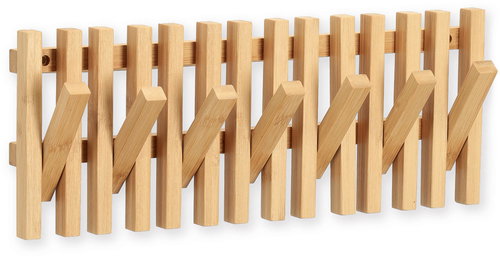 ZELLER Clothes rack - bamboo, 41,5 × 3,5 × 16 cm - Coat Hanger - Main image