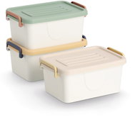 ZELLER Storage box with lid - set of 3, plastic 29 × 21 × 23 cm - Storage Box