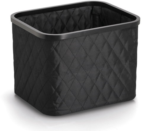 ZELLER Storage basket black, polyester, bamboo 40,5 × 33 × 30 cm - Storage Basket - Main image