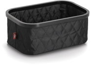 ZELLER Storage basket black, polyester, bamboo 38 × 26 × 16 cm - Storage Box