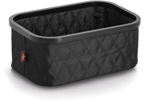 ZELLER Storage basket black, polyester, bamboo 38 × 26 × 16 cm - Storage Box - Main image