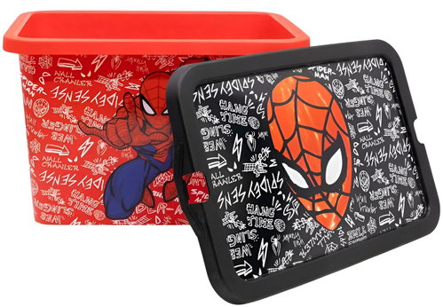 Marvel Plastic Toy Storage Box with Lid - Storage Box - Main image