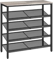 Songmics and Vasagle Shoe rack Melas 81 cm, black-grey - Shoe Rack