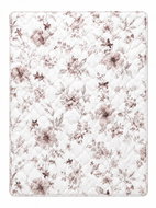4sleep Přikrývka Milano 160 × 200 cm, letní, 250 g - květy hnědé - Duvet 
