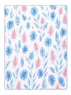 4sleep Přikrývka Milano 200 × 220 cm, letní, 400 g - listy modro-lososové - Duvet 