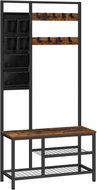 Songmics a Vasagle Hallway coat rack Brefi with shoe rack, black-brown - Shoe Rack