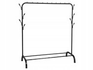 Verk 27685 Věšák na oblečení s policí na boty, 8 háčků, černý - Coat Hanger
