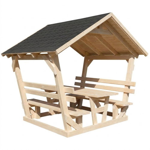 TopKing Zahradní altán se stolem a lavičkami - Garden Gazebo - Main image