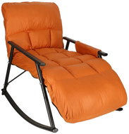 KIK KX3081 Zahradní houpací křeslo s matrací, 100 kg, oranžové - Garden Armchair