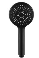 Alum Designová sprchová hlavice, matná, černá, průměr 11 cm, délka 24 cm - Shower Head