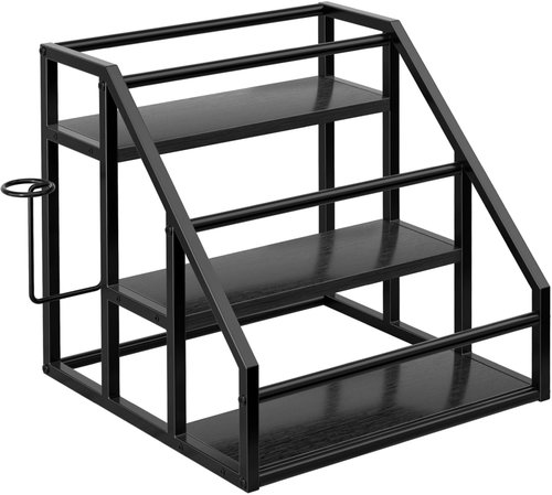 Houseland Zita Kuchyňská police černá - Shelf - Main image