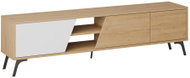 Houseland TV stolek FIONA 180 cm dub, hnědo-bílý - TV Table