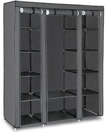 Songmics a Vasagle Šatní textilní skříň Snan, šedá - Wardrobe