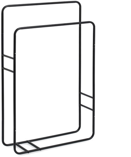 ZELLER Towel rack black, metal, 48,5 × 15 × 77 cm - Towel Rack - Main image