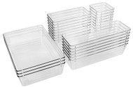 Ruhhy 27761 Organizéry do zásuvky 25 ks, transparentní - Drawer Organiser