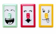 FLEXIO LED světlo s motivem obličeje a s vypínačem, 3 barvy - Children's Room Light