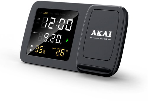 AKAI ACRW-3500 Alarm clock with wireless charger - Alarm Clock - Main image