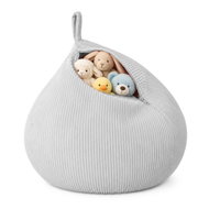 Flumi 2in1 baby seat bag, storage bag for stuffed animals, without filling, grey - Bean Bag