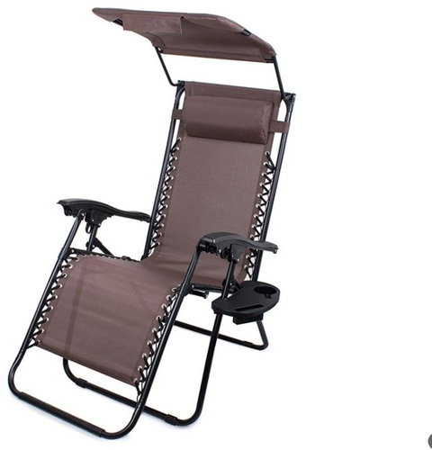 Verk Skládací plážové křeslo zero gravity 2 v 1 se stříškou - Garden Lounger - Main image