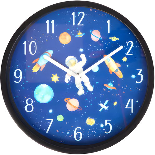 Excellent Nástěnné hodiny 23 cm Kosmonaut - Wall Clock - Main image