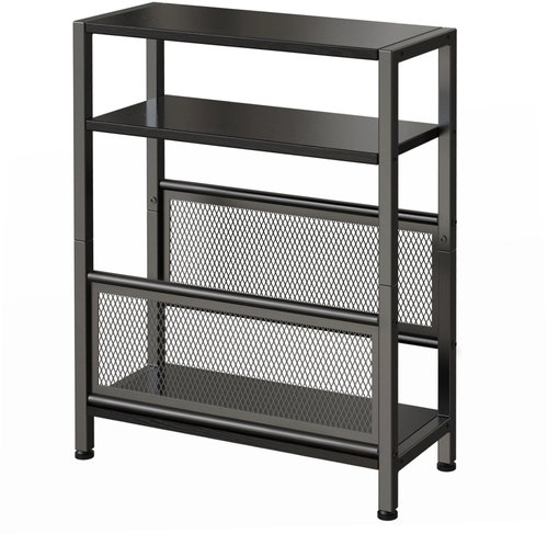 Houseland Brix Regál/odkládací stolek černý - Shelving Unit - Main image