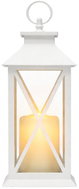 Verk 12386 Decorative LED Lantern with Candle, 28cm, 3× AAA Batteries, White - Lantern