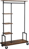 VASAGLE Hester Otevřená šatní skříň černohnědá - Clothes Hanger