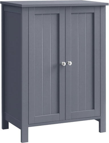 Songmics and Vasagle Buggy Bathroom Cabinet, Grey - Bathroom Cabinet - Main image