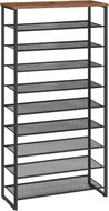 Vasagle Botník Mug 159 cm, černo-hnědý - Shoe Rack