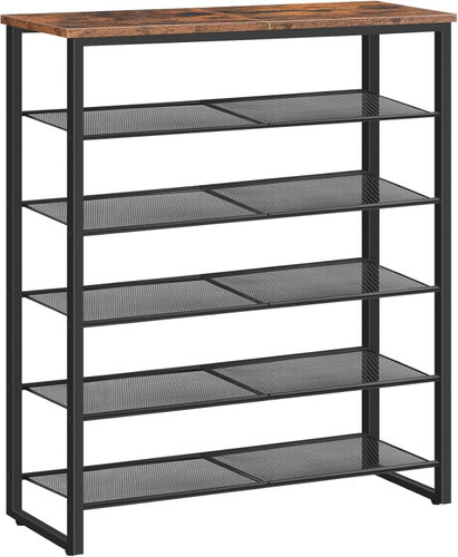 Songmics and Vasagle Mug Shoe Rack 92cm, Black-Brown Main image Songmics and Vasagle Mug Shoe Rack 92cm, Black-Brown - Shoe Rack - Main image
