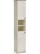 Songmics and Vasagle Slimy Tall Bathroom Cabinet 30cm Rustic, White - Bathroom Cabinet