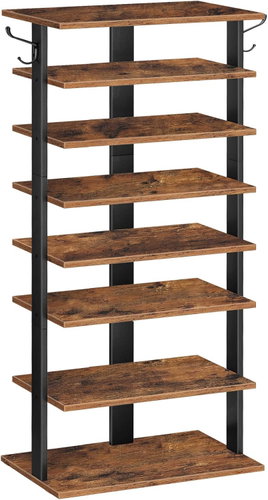 Songmics a Vasagle Botník Kloudy 50 cm, černo-hnědý - Shoe Rack - Main image