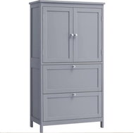 Songmics a Vasagle Koupelnová skříňka Swede 110 cm, šedá - Bathroom Cabinet