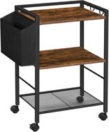 Songmics a Vasagle Pojízdný kancelářský regál Celest 52 cm, hnědo-černý - Shelving Unit
