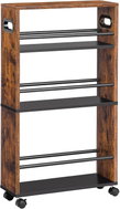 Songmics and Vasagle Tonari Mobile Kitchen Shelving Unit 45cm, Black/Brown - Shelving Unit
