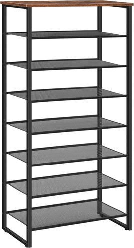 Vasagle Mug Shoe Cabinet 126cm Black/Brown - Shoe Rack - Main image